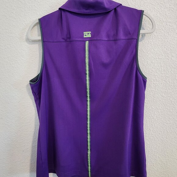 Fila Women's sleeveless golf shirt size XL.  Item 0822249GS - Picture 3 of 5